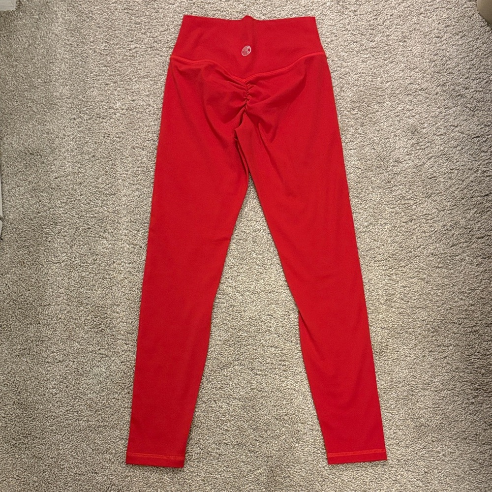 Til You Collapse Red Leggings